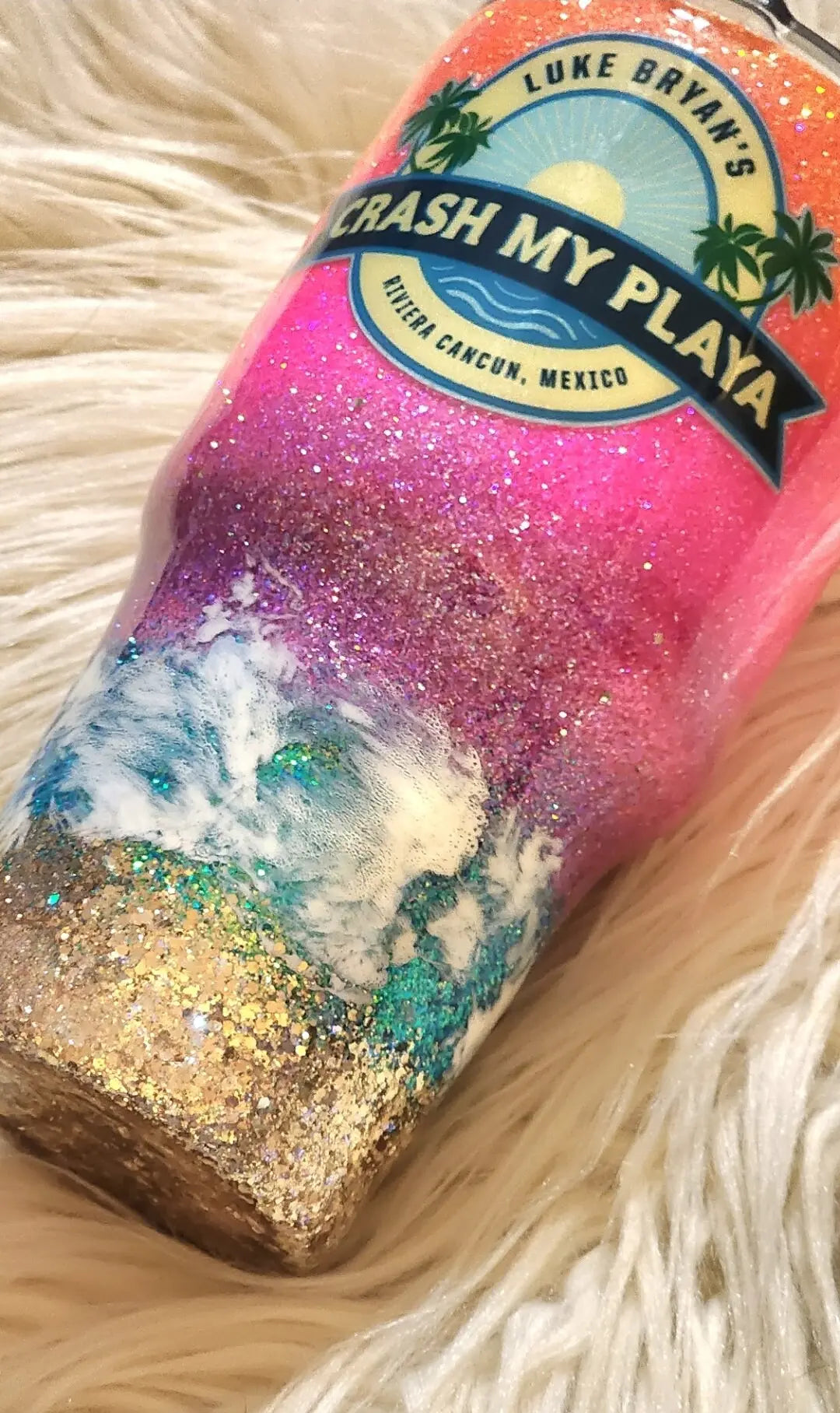 Crash My Playa | Personalized Beach Tumbler Woodsy What Knots