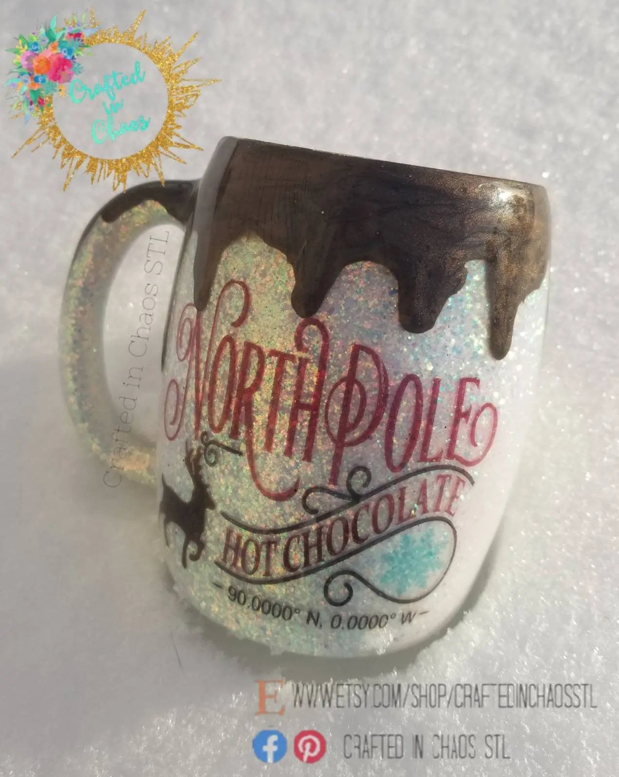 Hot Coca Christmas Mug | North Pole Christmas Tumbler Woodsy What Knots