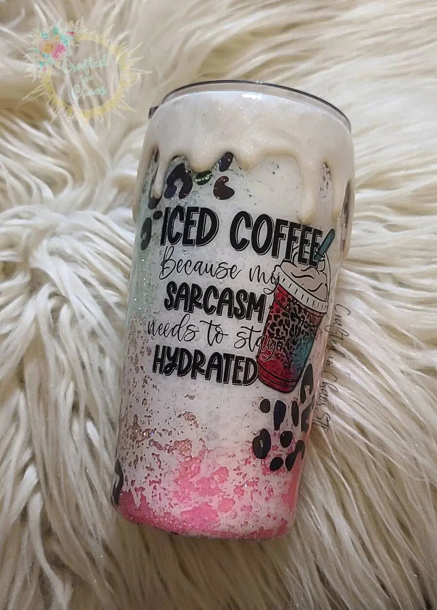 Iced Coffee | Personalized Tumbler Woodsy What Knots
