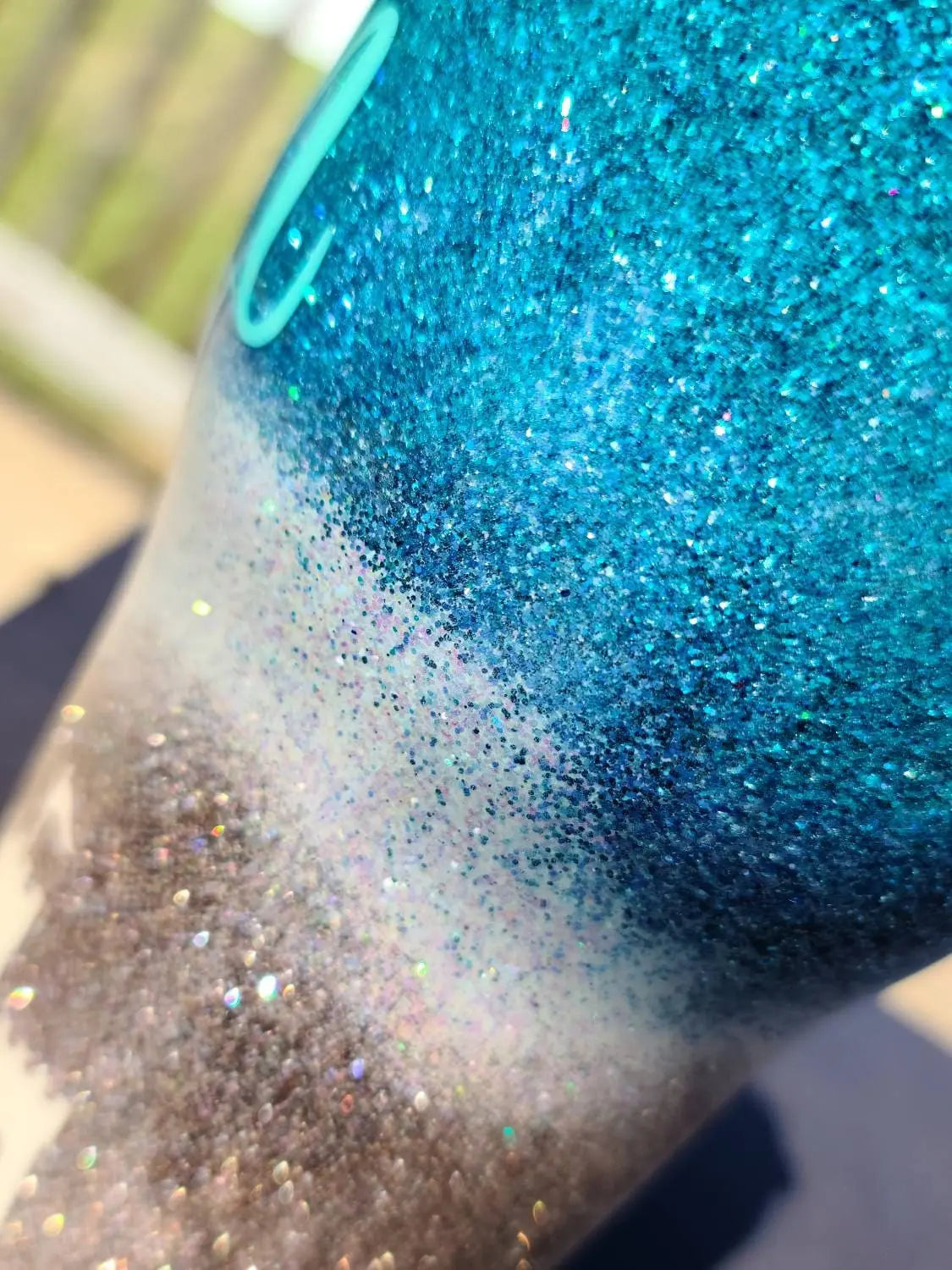 Life is Better at the Beach | Personalized Glitter Tumbler Woodsy What Knots