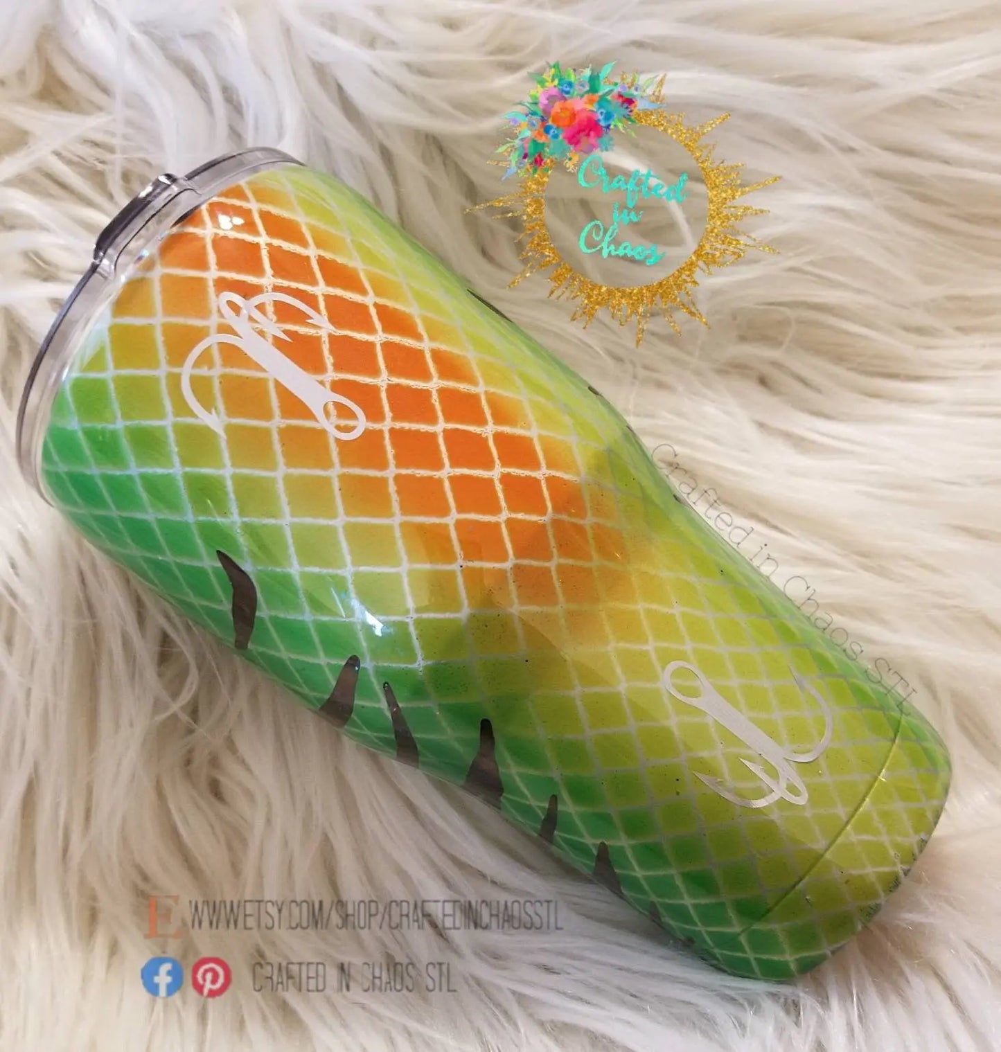 Personalized Fishing Lure Tumbler Woodsy What Knots