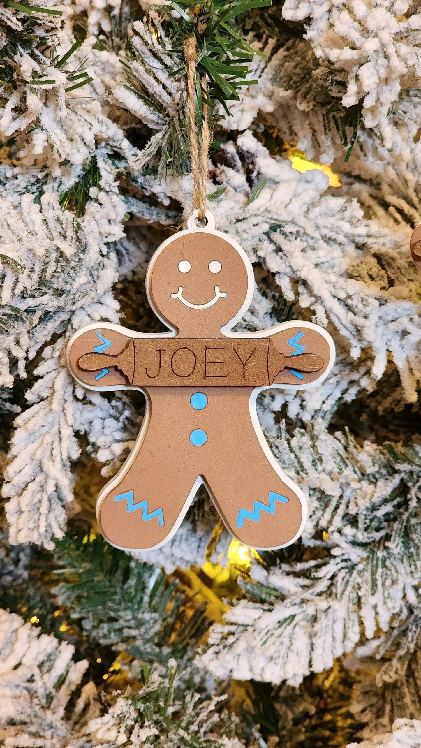 Personalized Gingerbread Ornament.