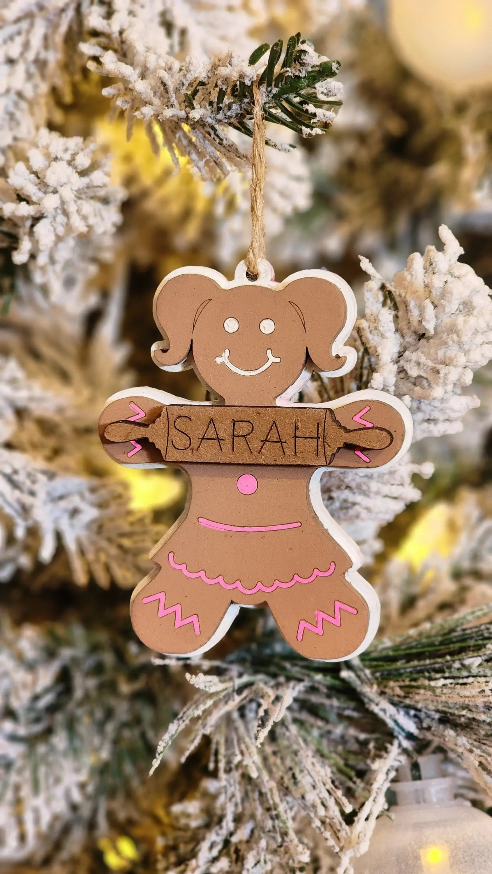 Personalized Gingerbread Ornament.