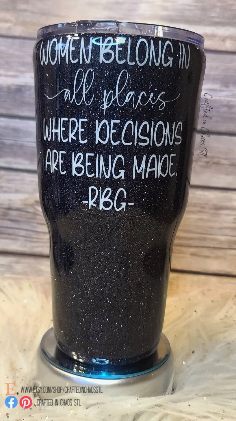 RBG Glittered Tumbler Woodsy What Knots