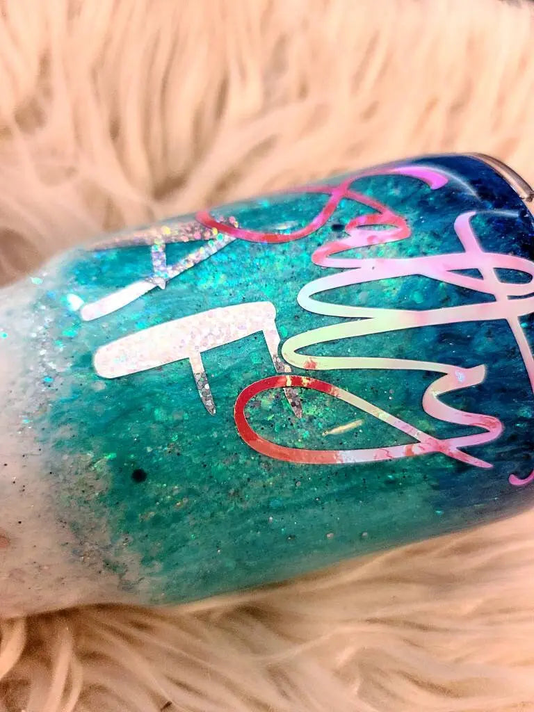Salty AF  |  Personalized Beach Tumbler Woodsy What Knots