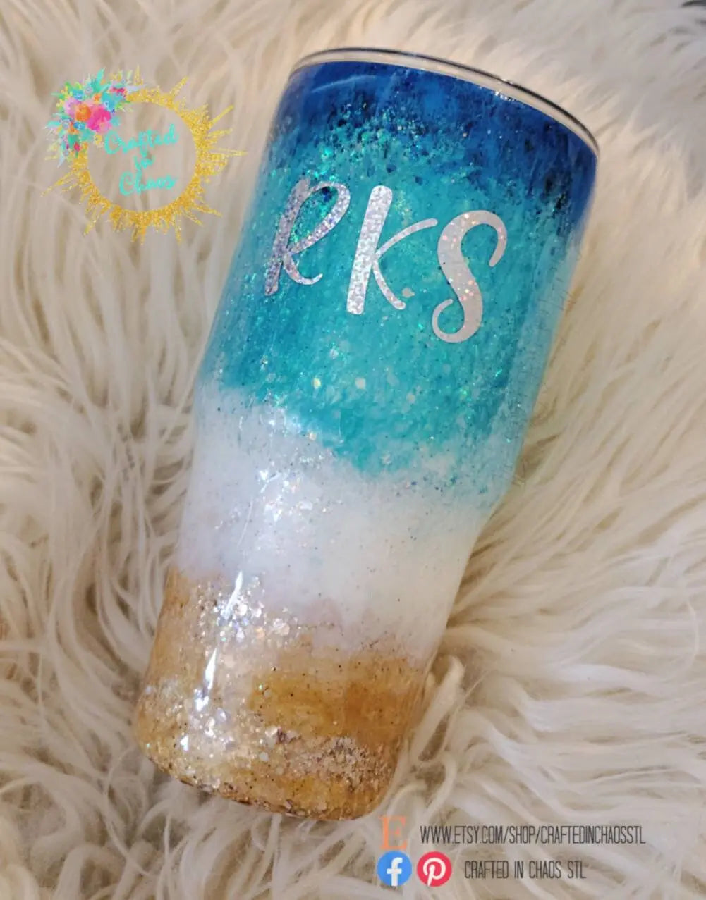 Salty AF  |  Personalized Beach Tumbler Woodsy What Knots