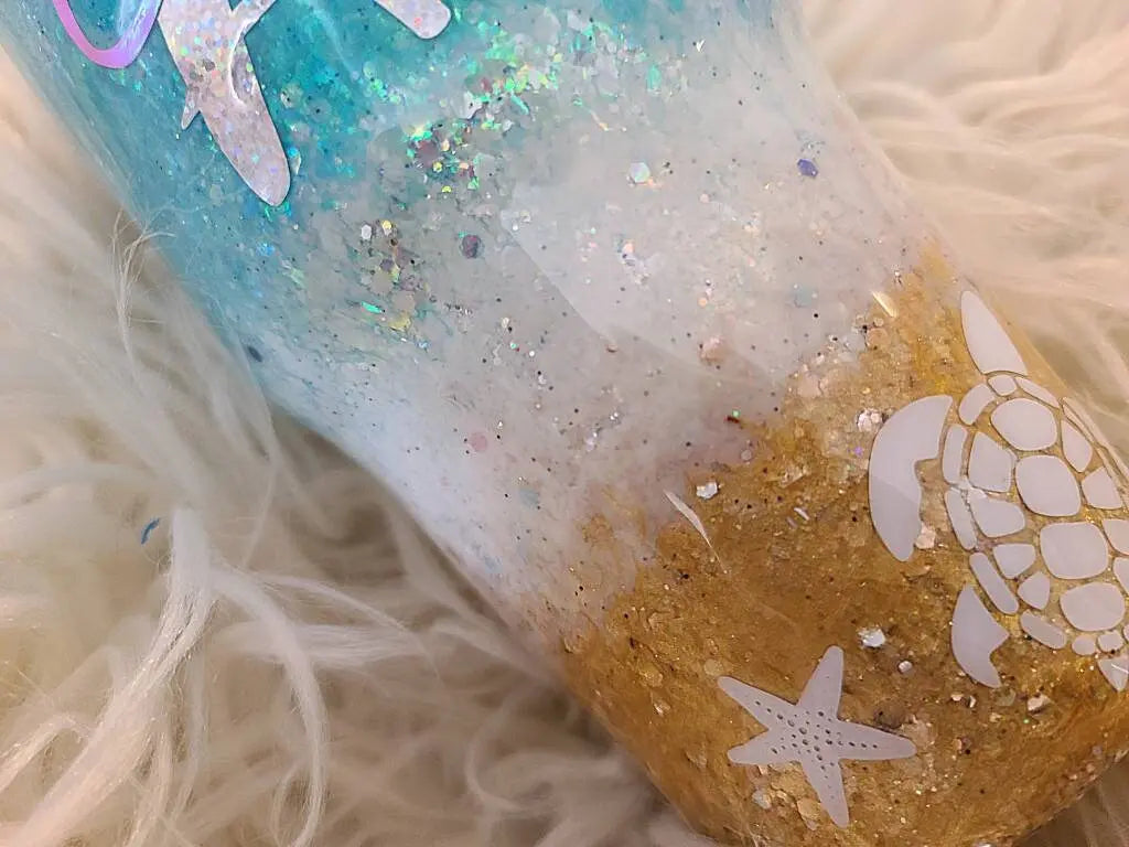 Salty AF  |  Personalized Beach Tumbler Woodsy What Knots