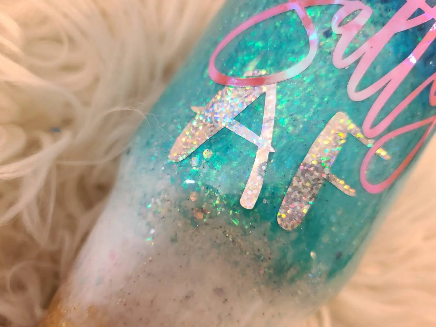 Salty AF  |  Personalized Beach Tumbler Woodsy What Knots