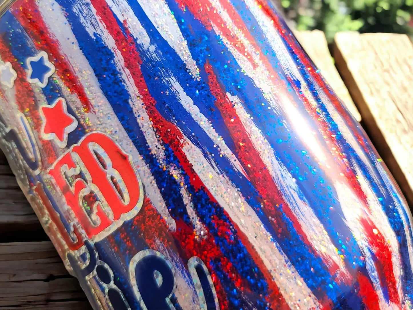 Star Spangled Cutie | Personalized Tumbler Woodsy What Knots