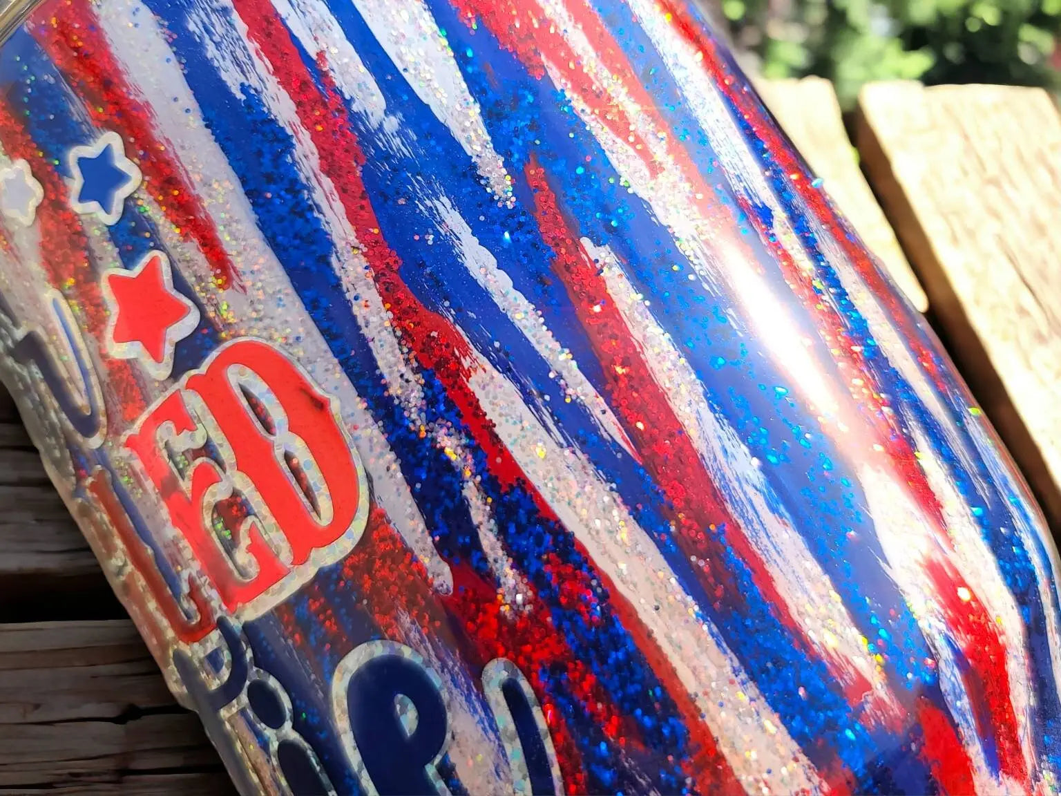 Star Spangled Cutie | Personalized Tumbler Woodsy What Knots