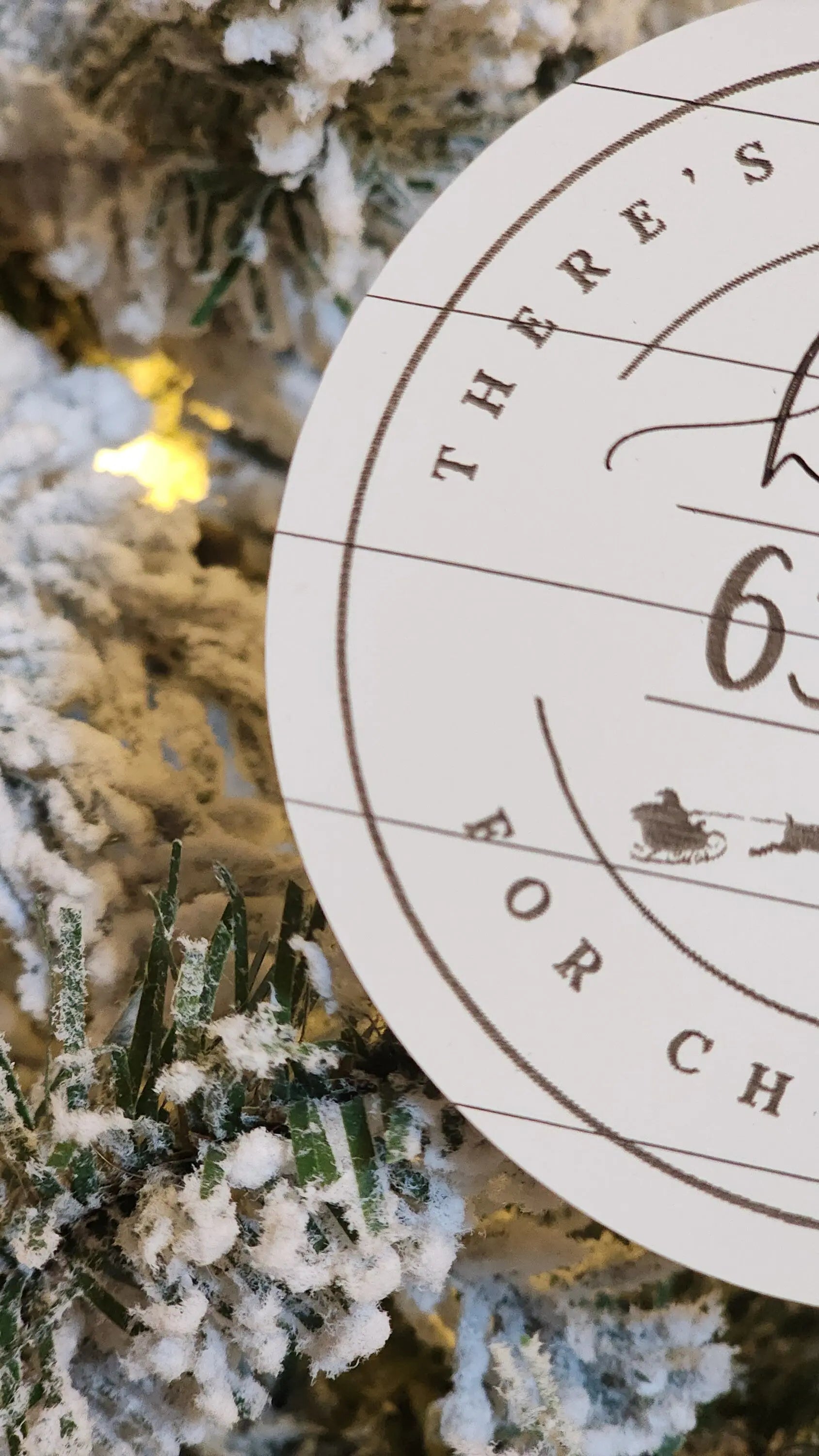 There's No Place Like Home Zip Code | Custom Ornament Woodsy What Knots