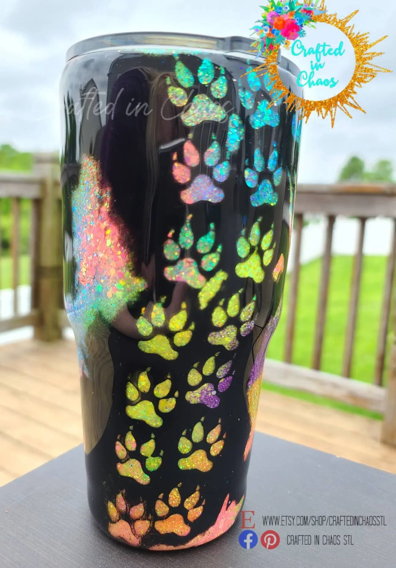 Tiger King Glittered Tumbler - Joe Exotic Tumbler - Bright Neon Colors - Father's Day - Birthday Gift -Stainless Steel Tumbler Woodsy What Knots