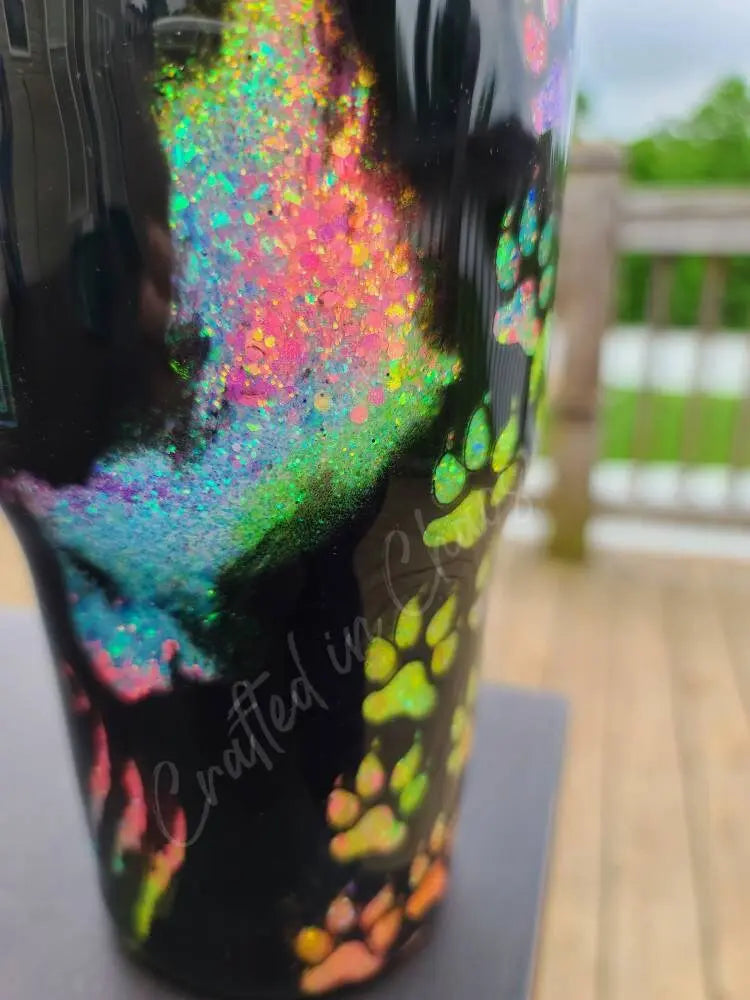 Tiger King Glittered Tumbler - Joe Exotic Tumbler - Bright Neon Colors - Father's Day - Birthday Gift -Stainless Steel Tumbler Woodsy What Knots