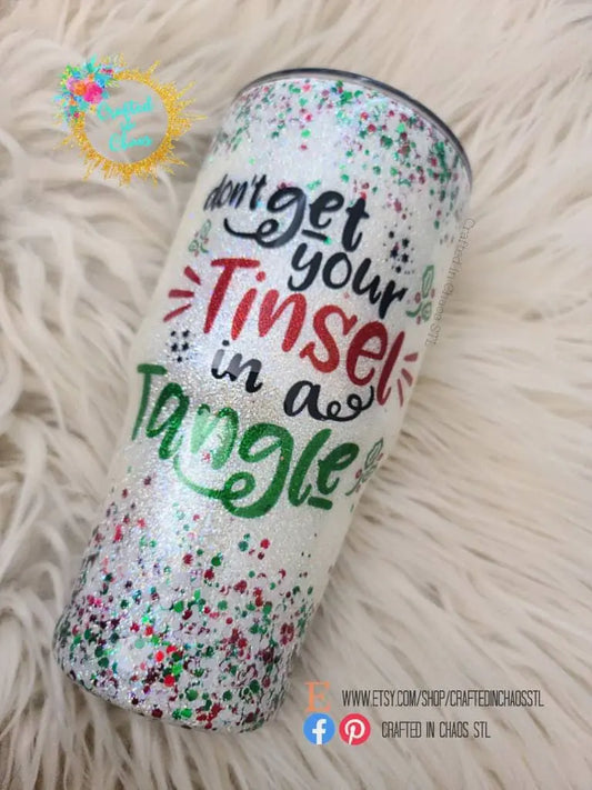 Tinsel In A Tangle | Christmas Tumbler Woodsy What Knots