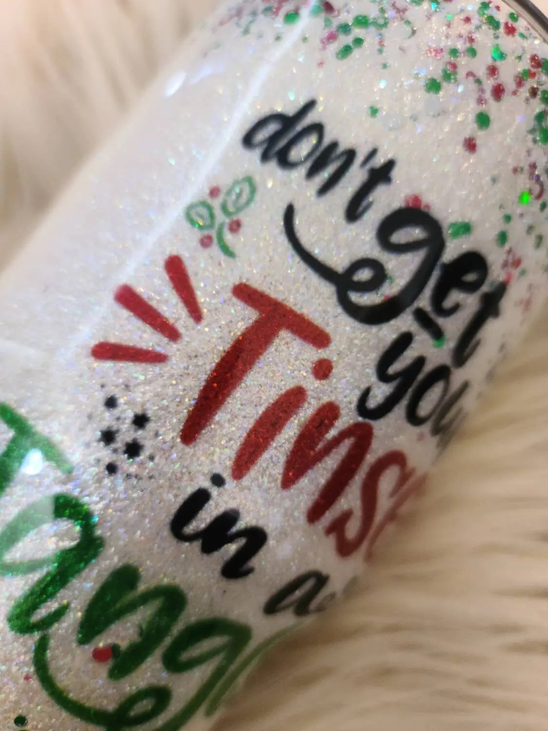 Tinsel In A Tangle | Christmas Tumbler Woodsy What Knots