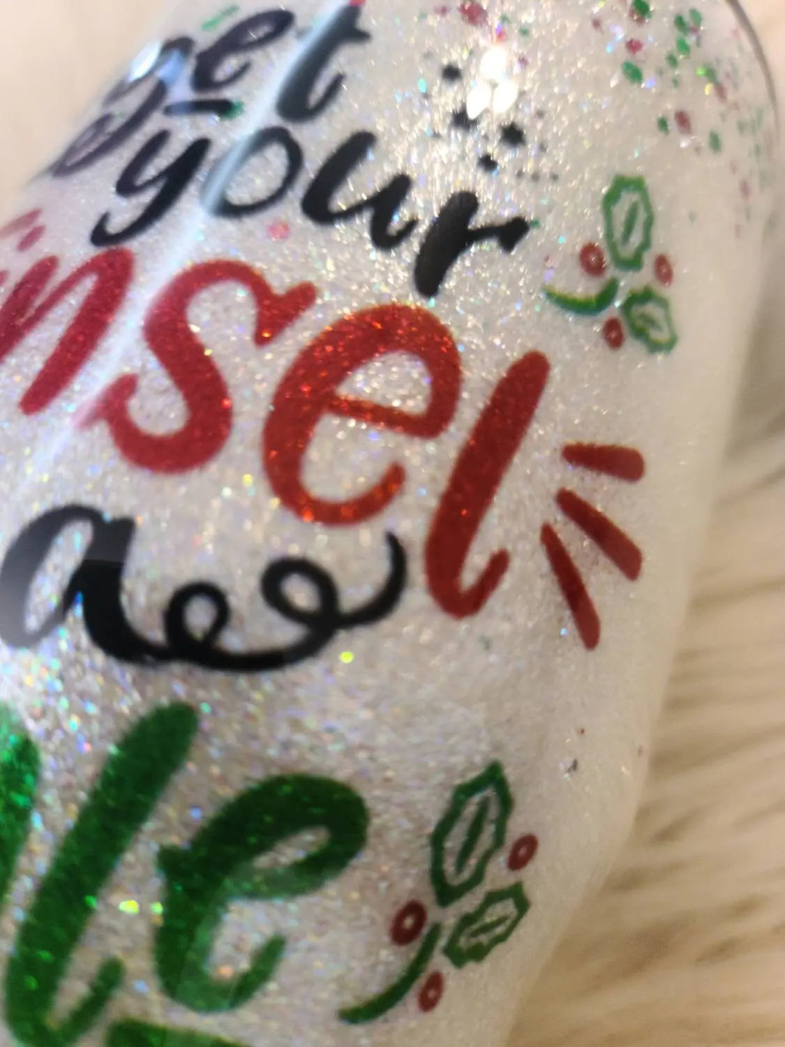 Tinsel In A Tangle | Christmas Tumbler Woodsy What Knots