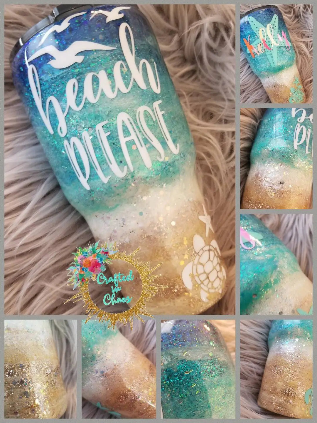 Beach Please | Personalized Beach Tumbler Woodsy What Knots