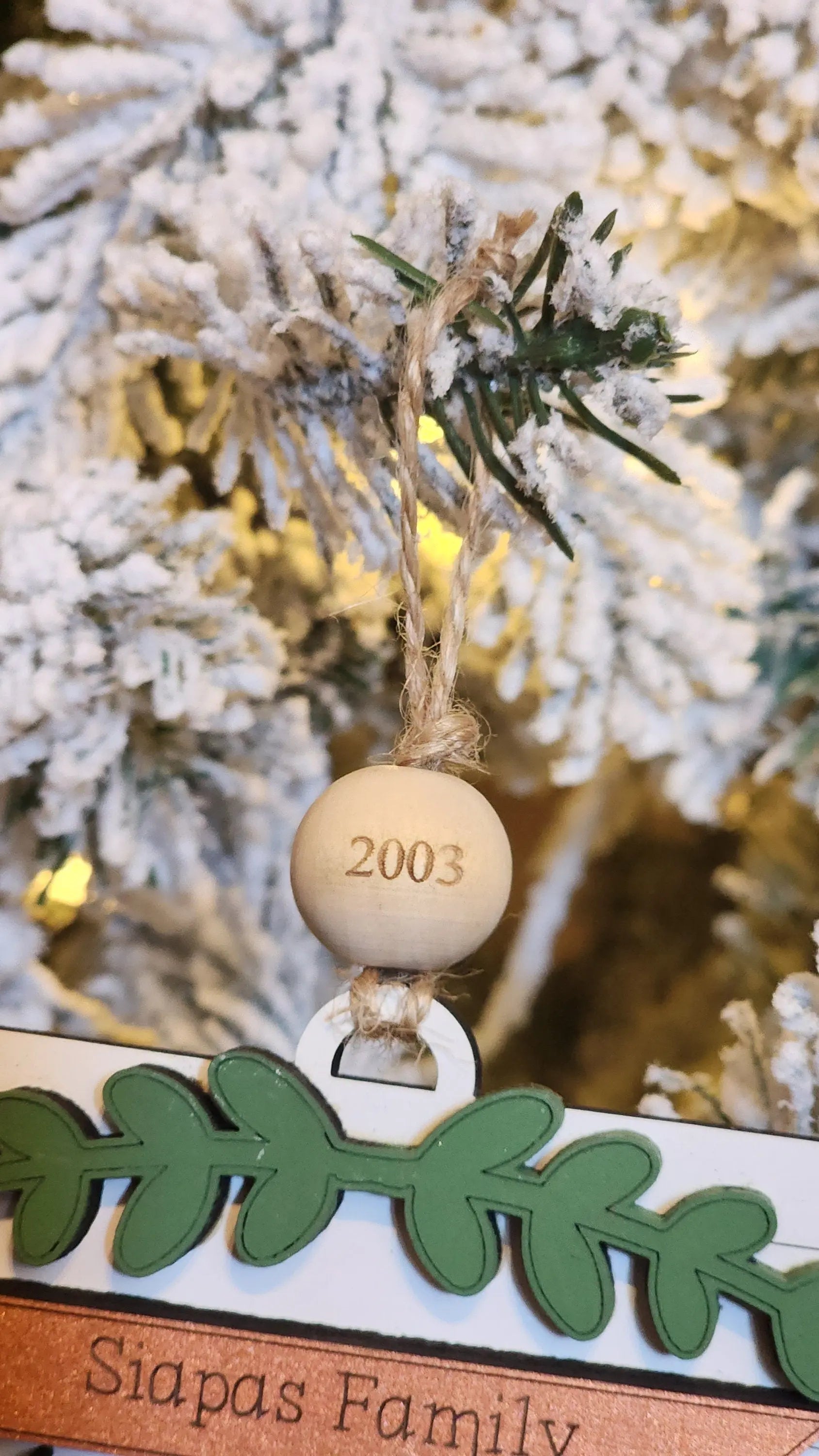 Family Reindeer | Personalized Ornament Woodsy What Knots