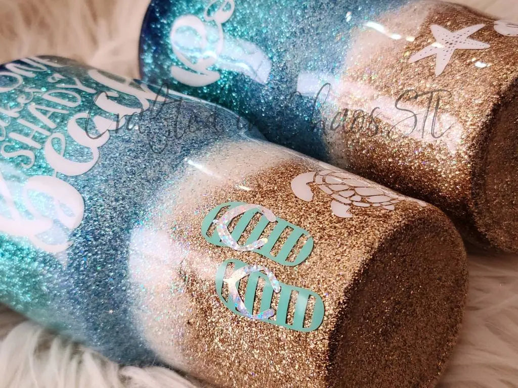 No One Likes A Shady Beach | Personalized Beach Tumbler Woodsy What Knots