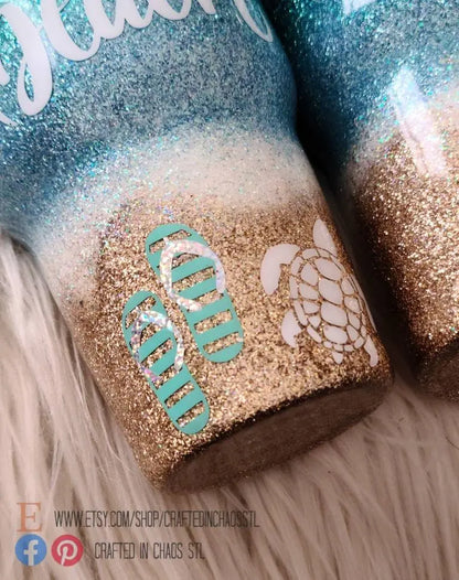No One Likes A Shady Beach | Personalized Beach Tumbler Woodsy What Knots