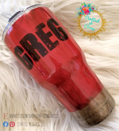 Shotgun Shell Tumbler | Personalized Mens Tumbler Woodsy What Knots
