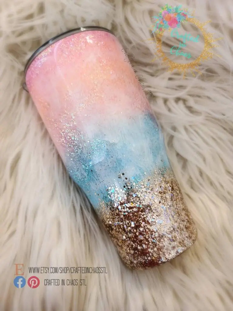 Sunset Beach Tumbler | Personalized Tumbler Woodsy What Knots
