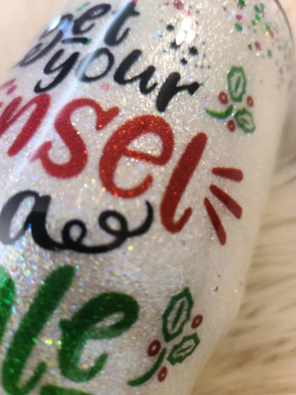 Tinsel In A Tangle | Christmas Tumbler Woodsy What Knots