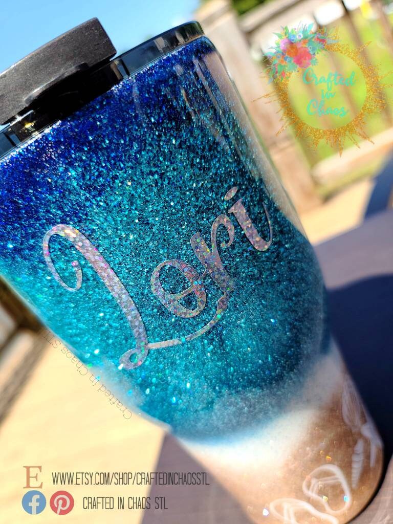 Adios, Beaches! | Personalized Glitter Tumbler