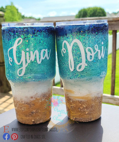 Life is Better on a Cruise |  Personalized Glitter Tumbler