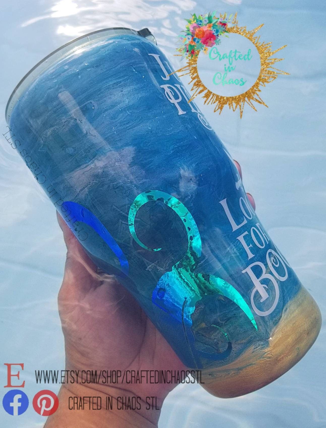 Pirate Themed Beach Tumbler