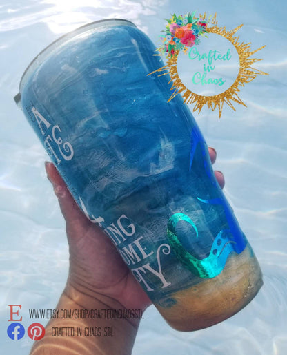 Pirate Themed Beach Tumbler