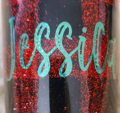 Buffalo Plaid | Personalized Glitter Tumbler