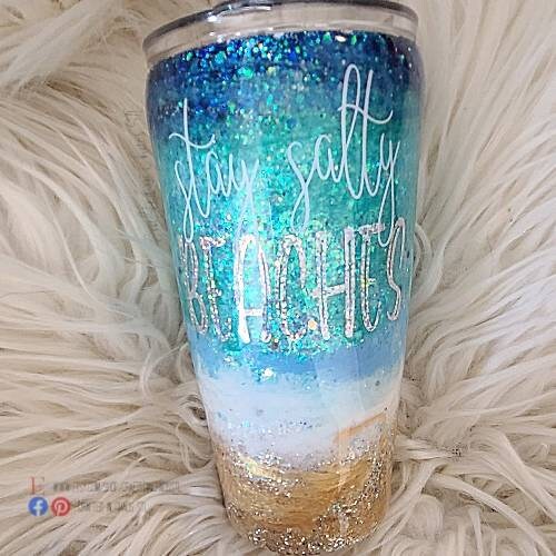 Stay Salty |Personalized Glitter Tumbler