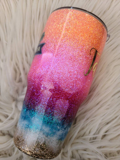 Sunset Beach Tumbler  | Custom Crash My Playa Tumbler