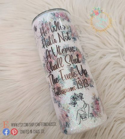 My Body, My Choice | Women's Rights Glittered Tumbler