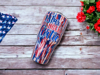 Star Spangled Cutie | Personalized Tumbler