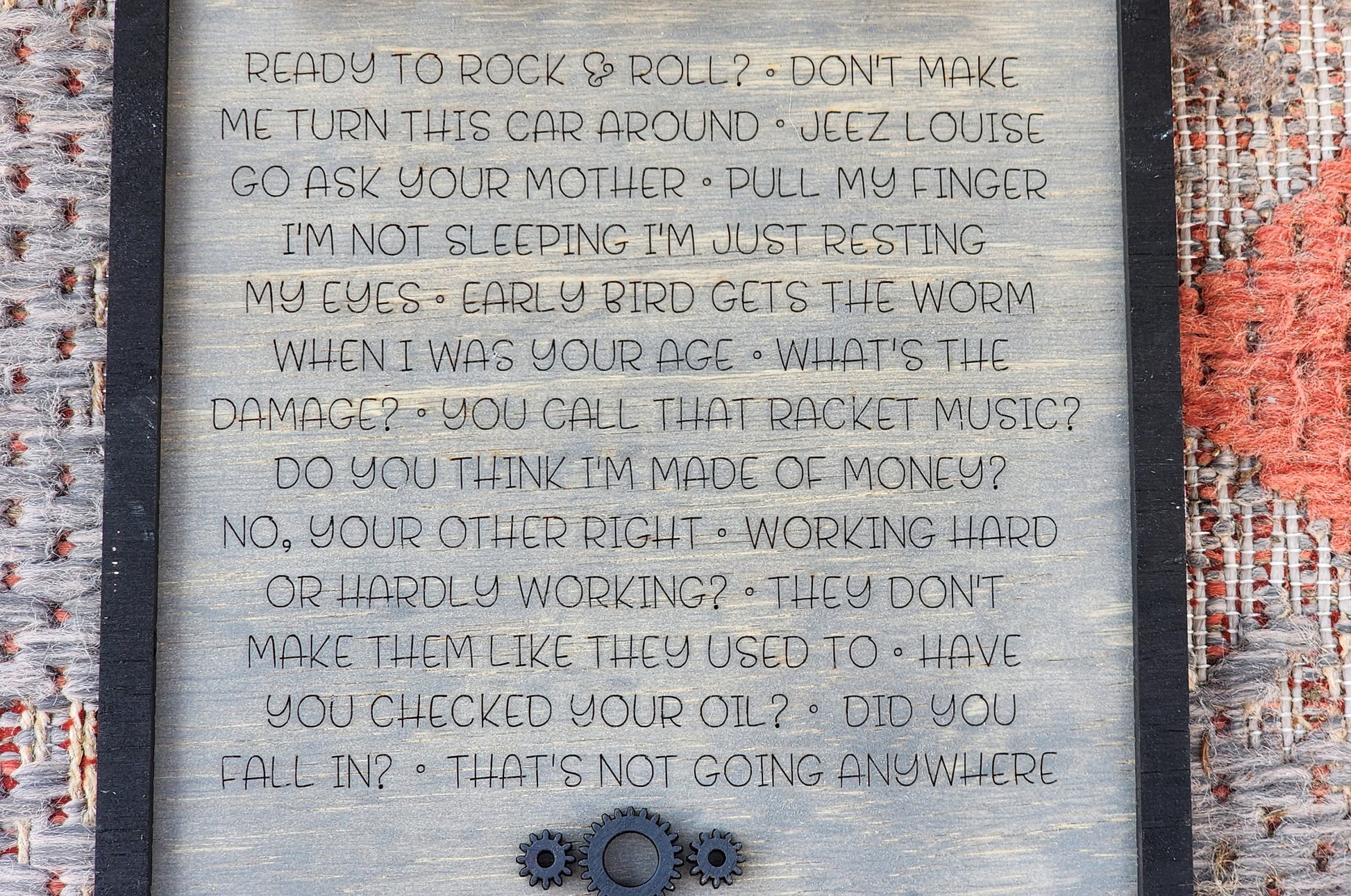 Wooden DadSense Sign - Unique Fathers Day Gift  Handcrafted Home Decor.