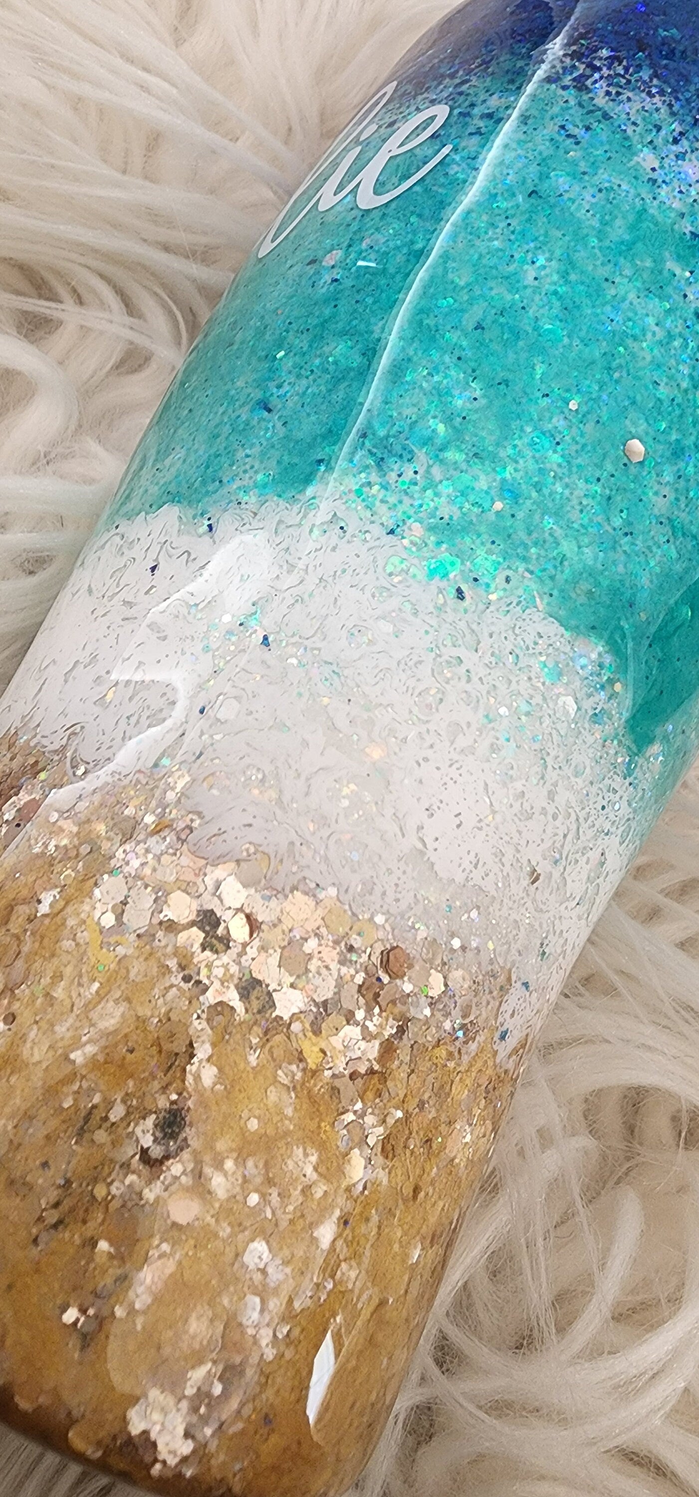 Crash My Playa Glitter Tumbler | Personalized Beach Tumbler