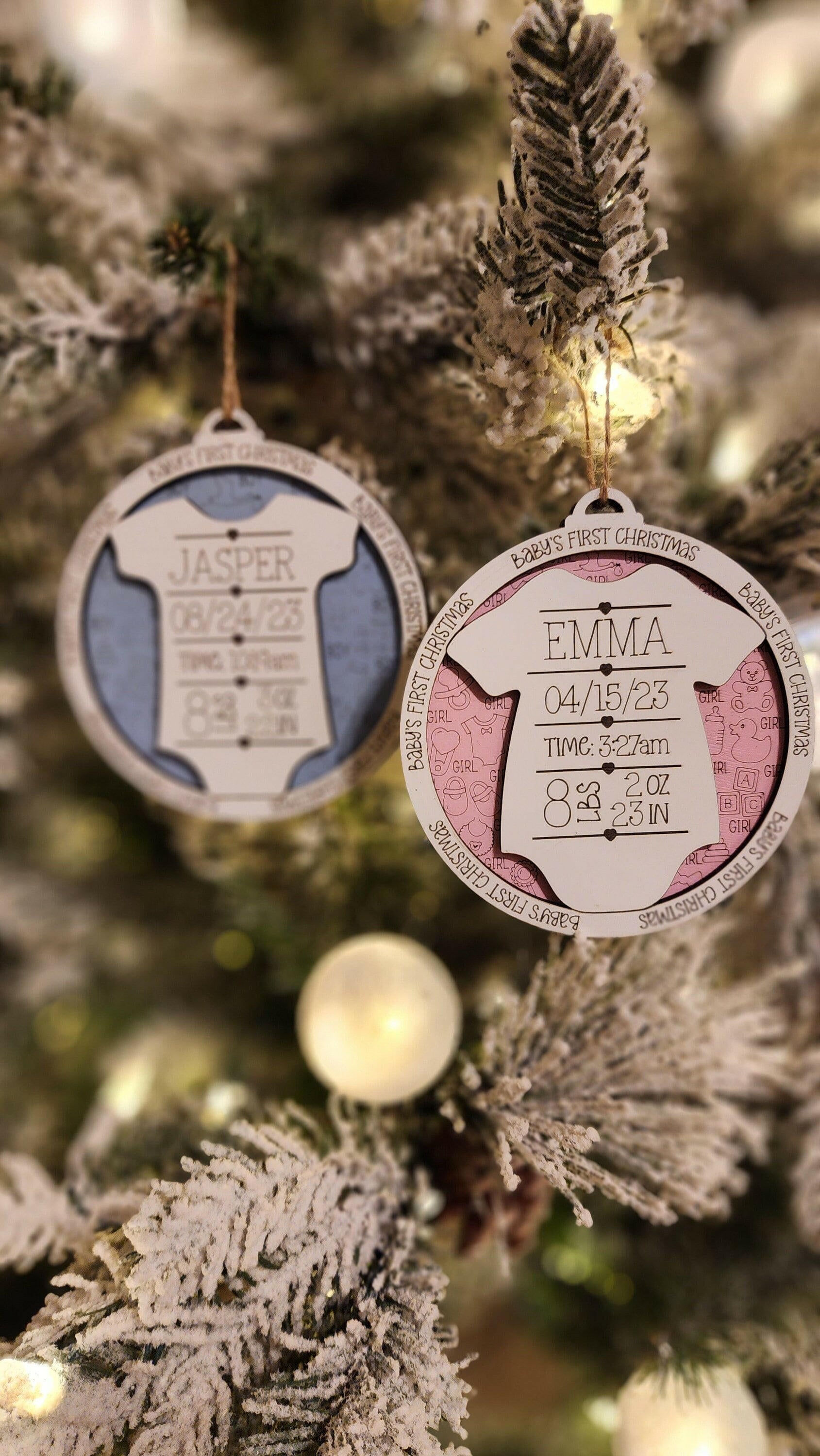 Personalized Baby's First Christmas Ornament