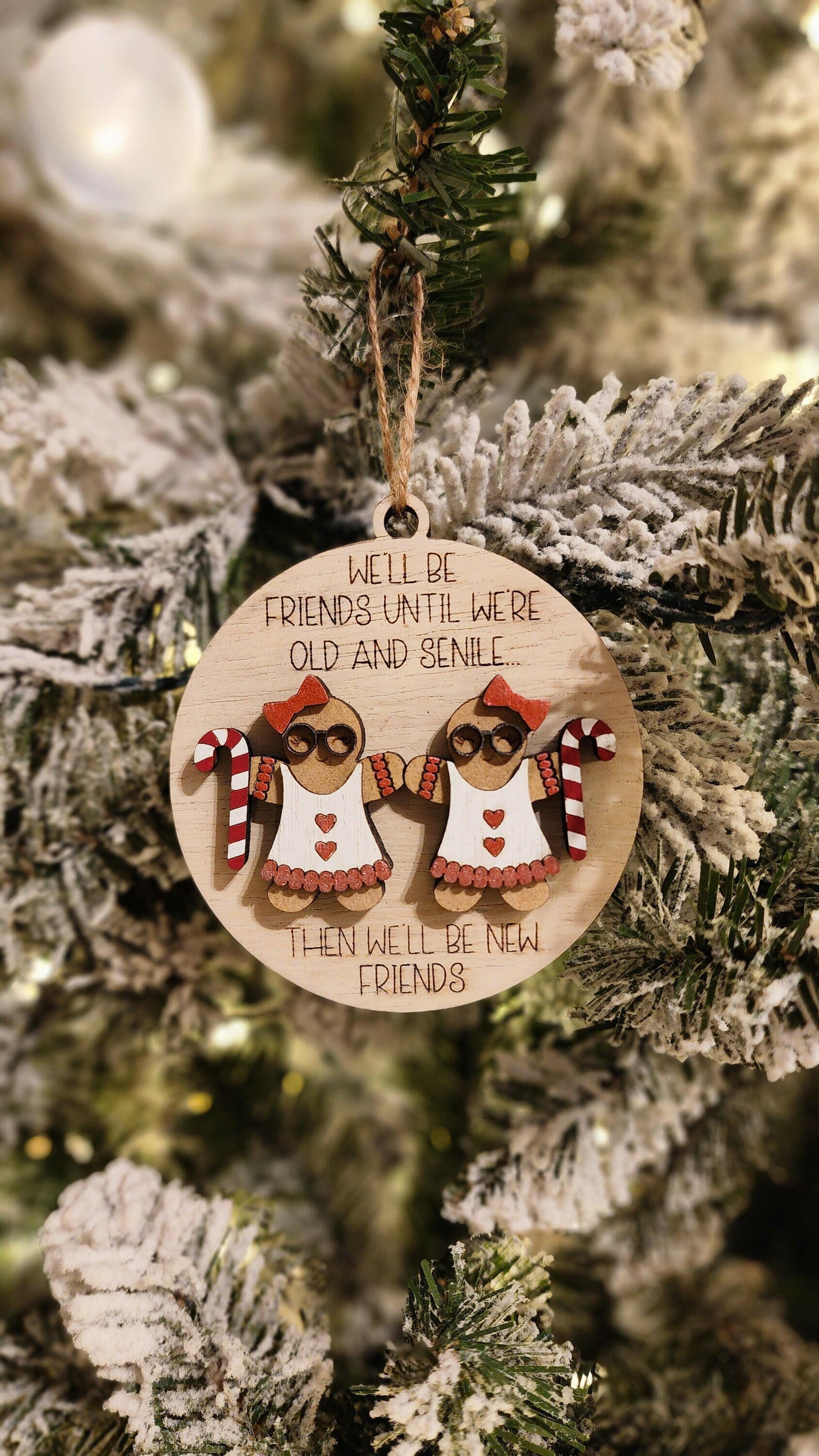 Best Friends Christmas Tree Ornament -Old And Senile.