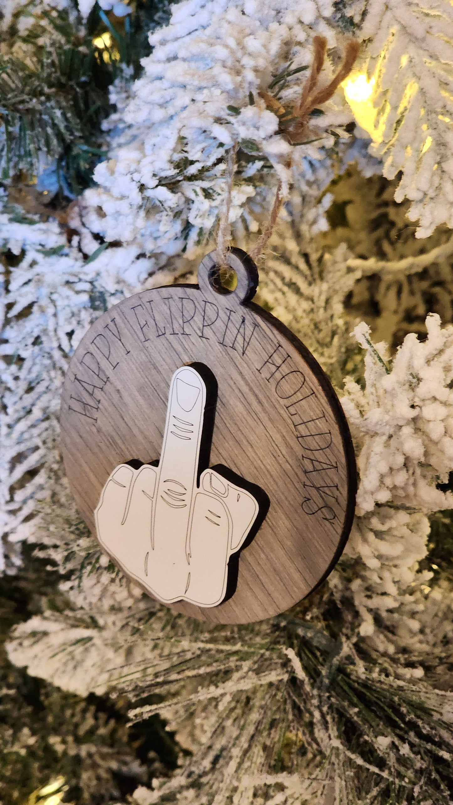 Happy Flippin' Holidays| Funny Ornament