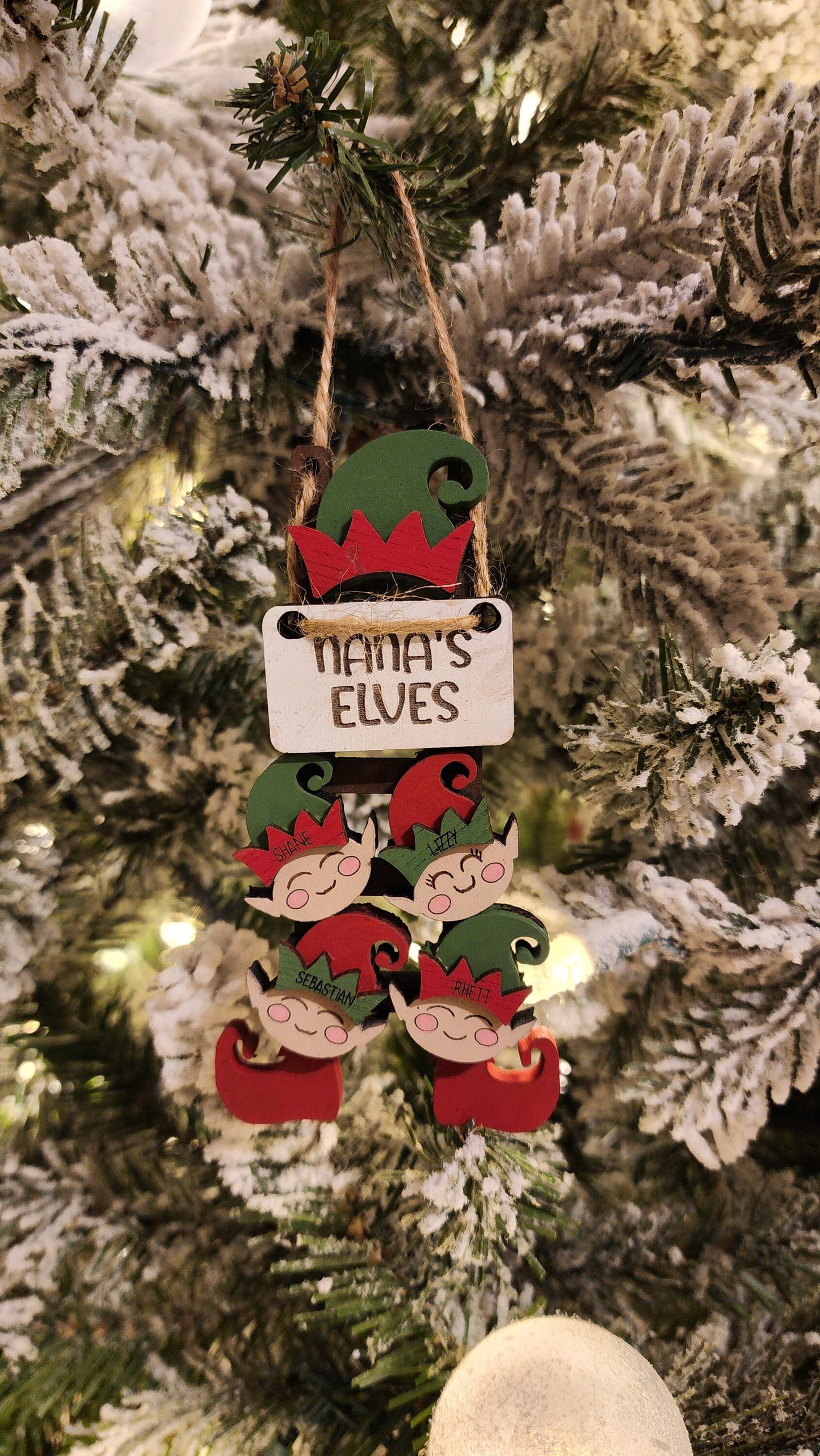 Nana's or Grandma's Elves | Personalized Ornament