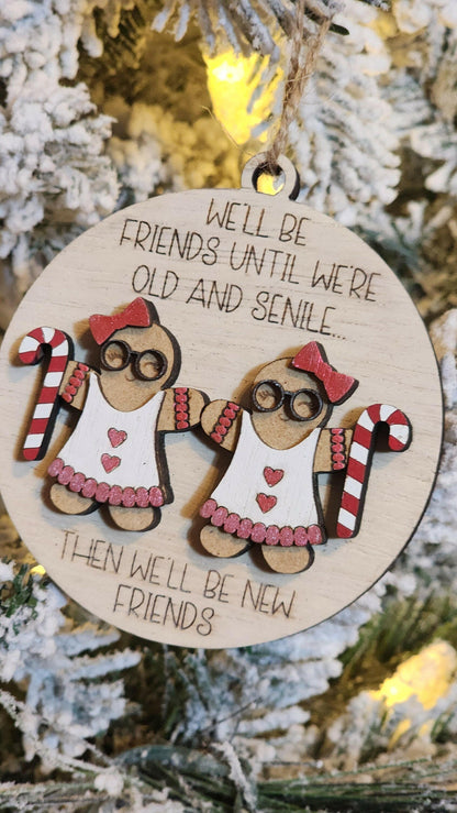 Best Friends Christmas Tree Ornament -Old And Senile.