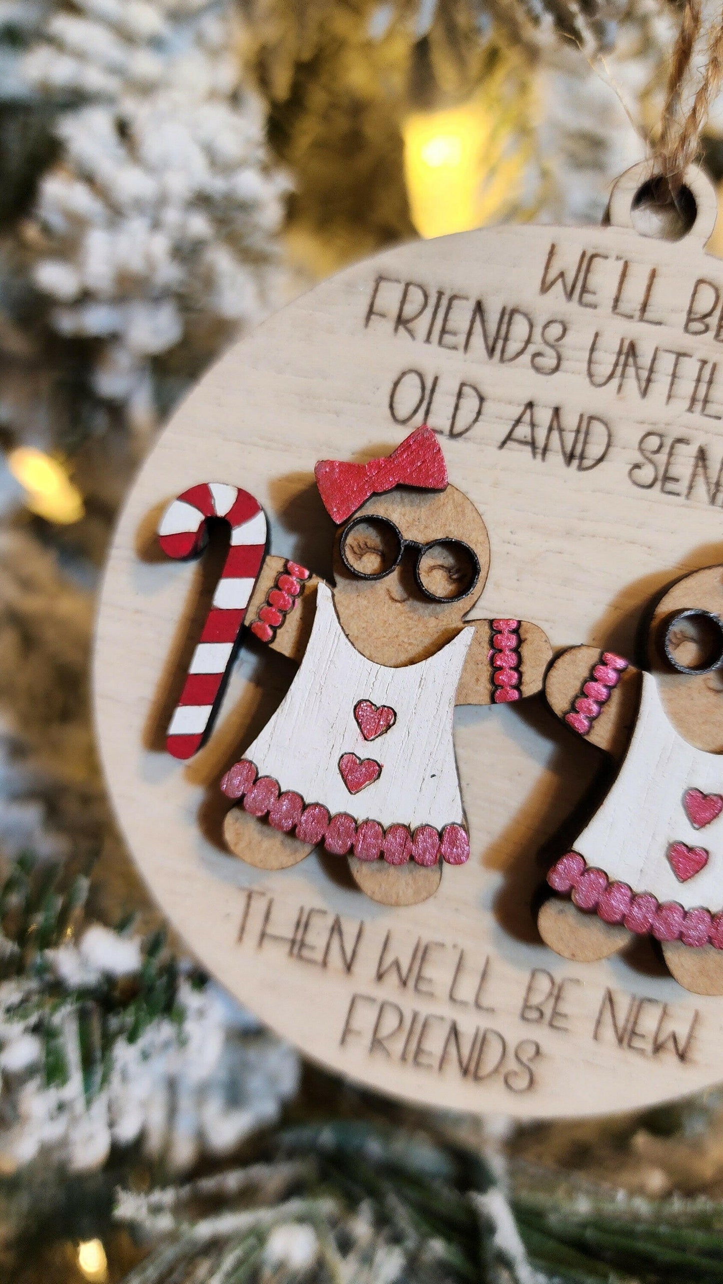 Best Friends Christmas Tree Ornament -Old And Senile.