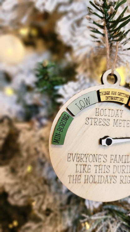 Stress Meter Christmas Tree Ornament.