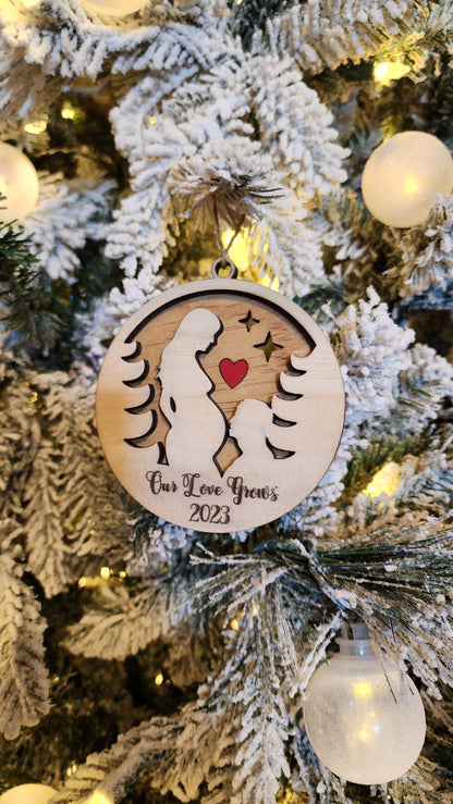 Expecting Mom Christmas Ornament