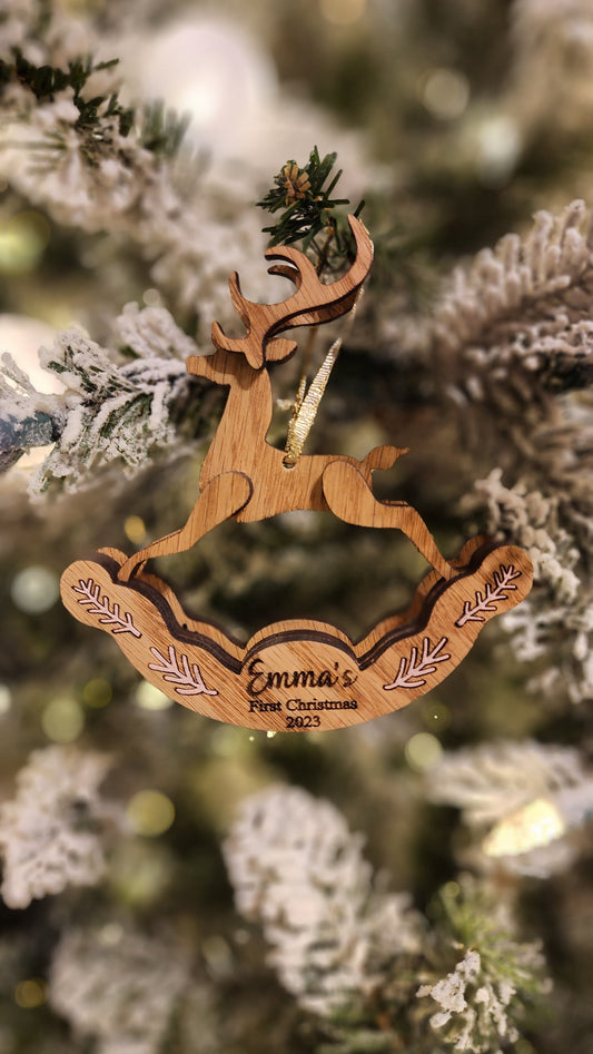 Personalized Baby's First Christmas Ornament