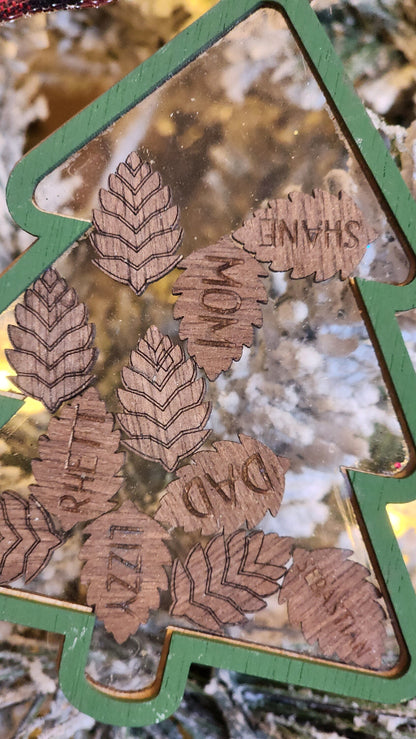 Personalized Pinecone Shaker Ornament