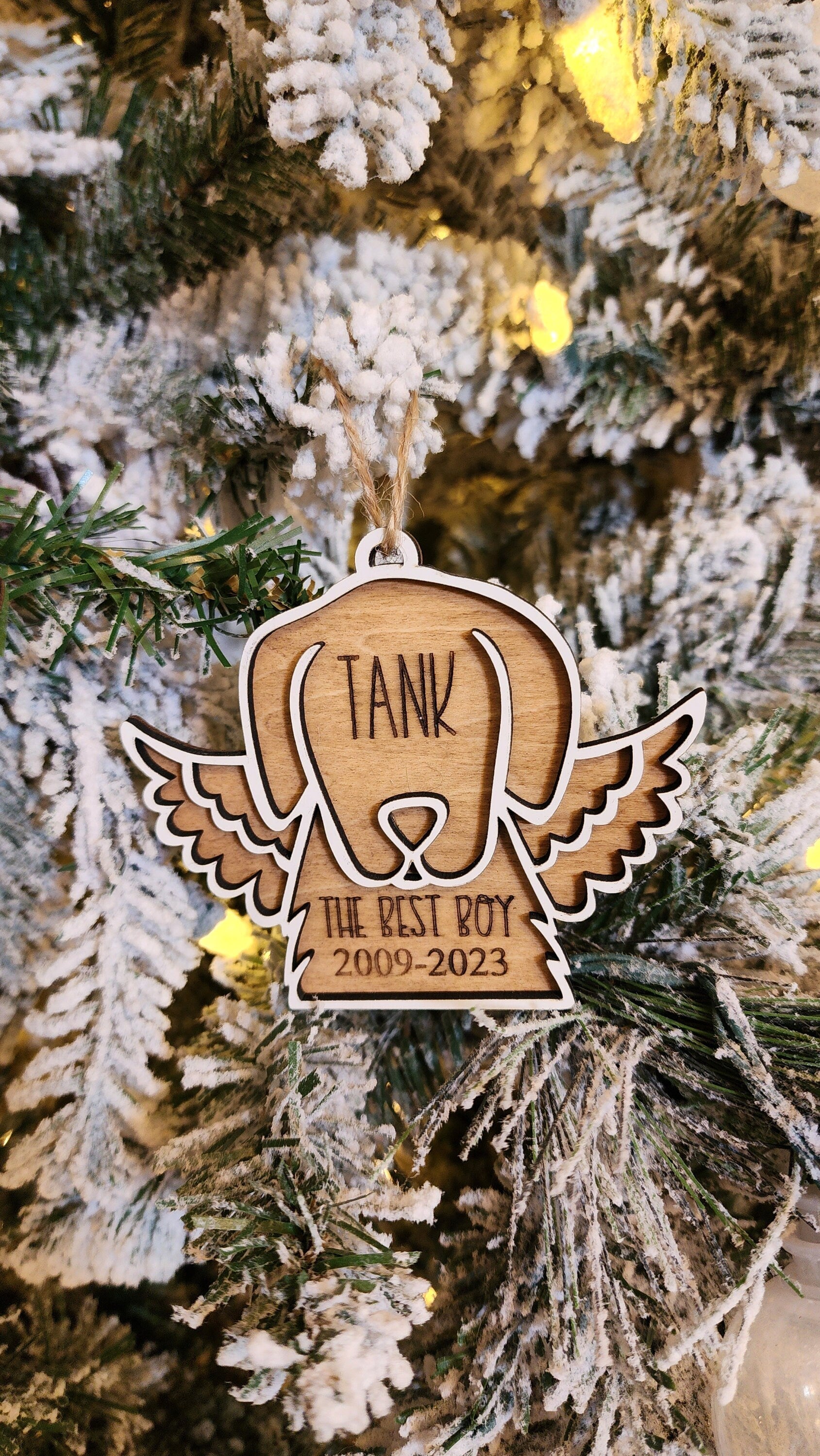 Pet Memorial | Personalized Christmas Ornament.