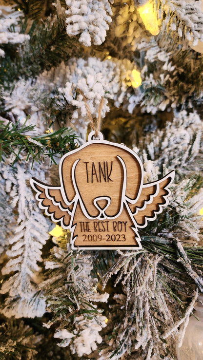 Pet Memorial | Personalized Christmas Ornament.